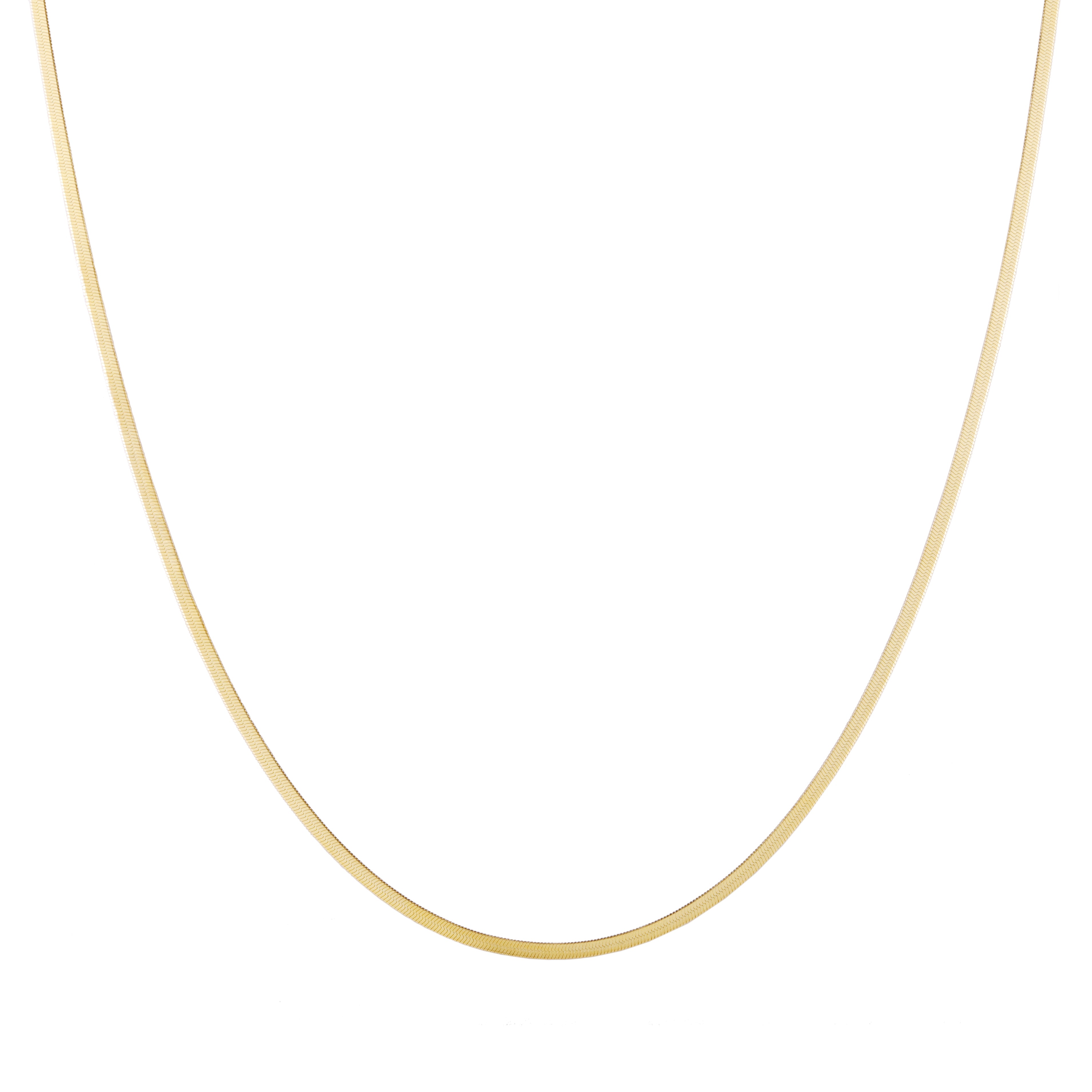 Thin Herringbone Necklace